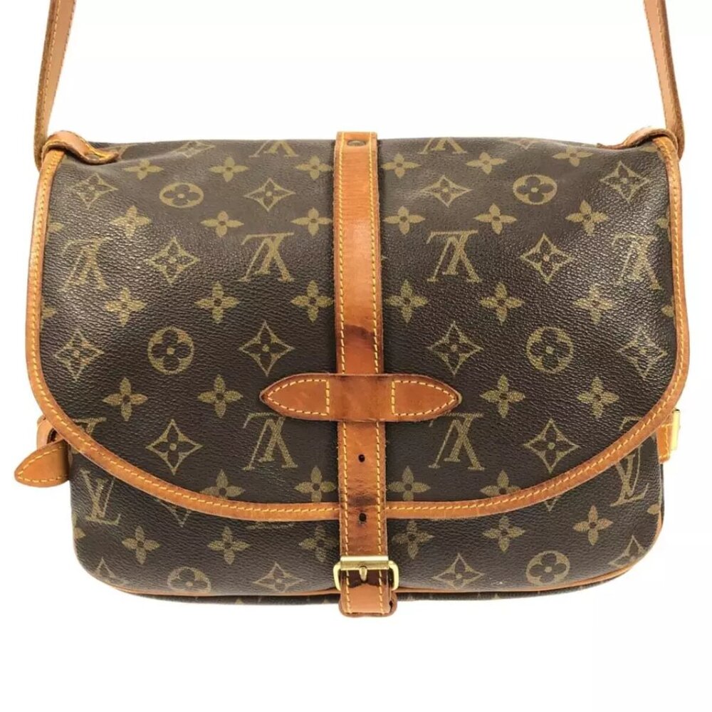 LOUIS VUITTON Saumur Monogram Shoulder Bag Monogram Canvas 574-020325 - Picture 2 of 14